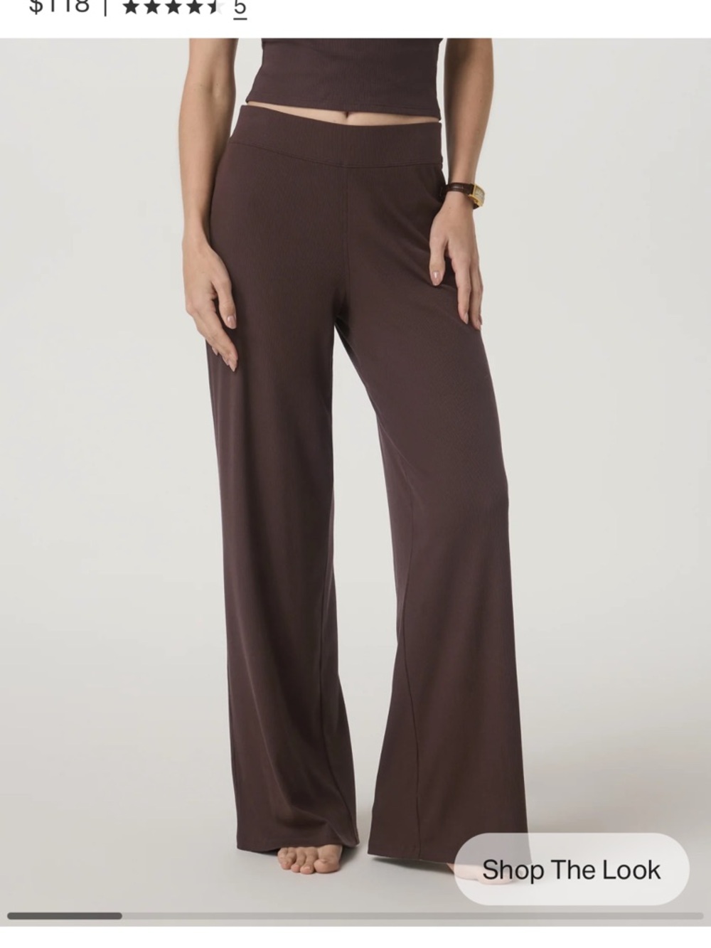 Vuori Pose Wideleg Pant - French Roast XXS